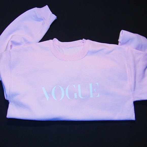 NWT Forever 21 Pink Vogue crewneck sweater - Picture 2 of 5